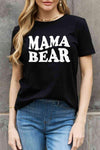 Simply Love MAMA BEAR Graphic Cotton Tee Black Women's T-Shirts - Tophatter Daily Deals