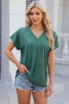 V-Neck Short Sleeve T-Shirt Women's T-Shirts - Tophatter Daily Deals