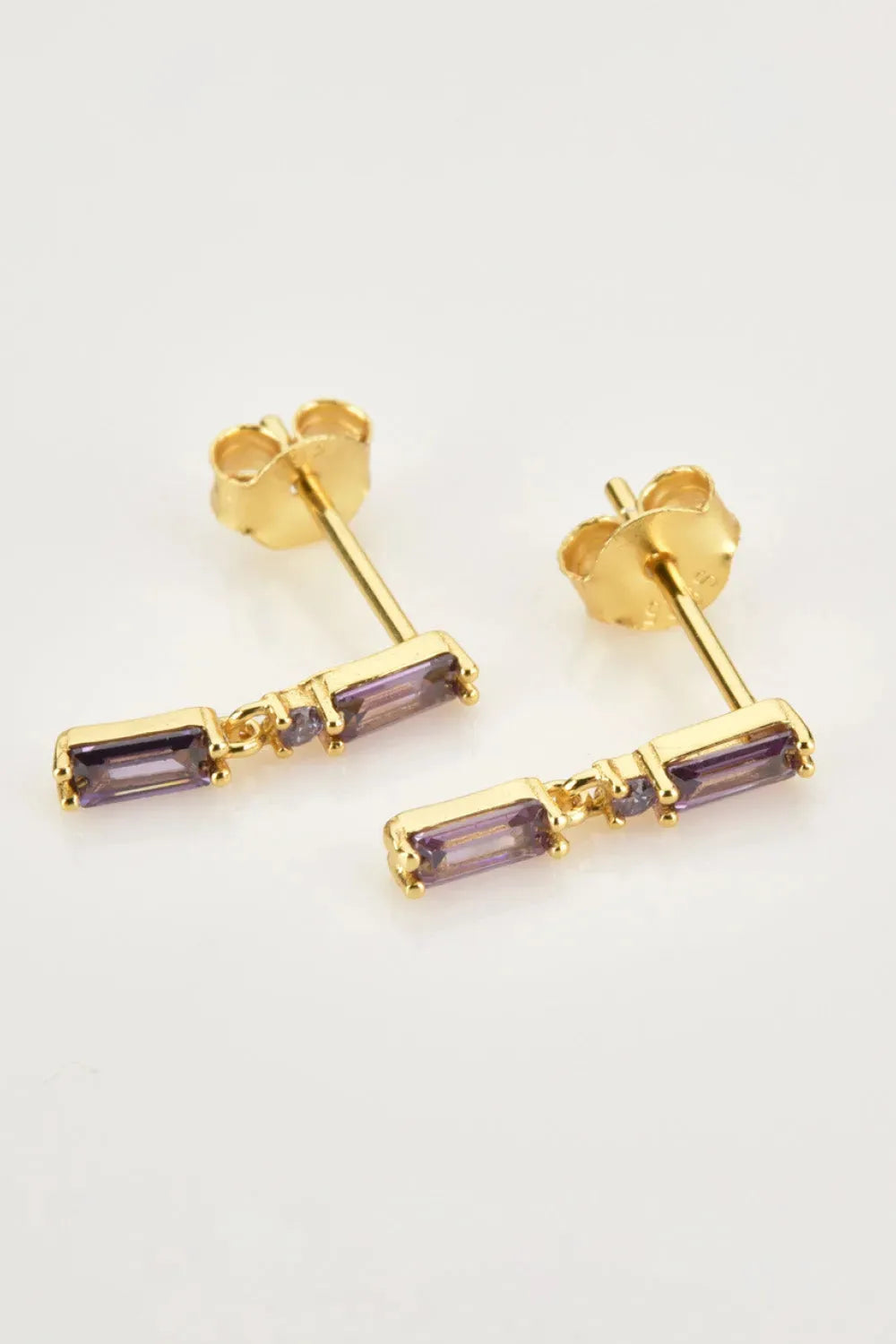 Zircon 925 Sterling Silver Drop Earrings Earrings - Tophatter Daily Deals