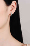 Moissanite Rhodium-Plated Earrings - Tophatter Shopping Deals
