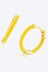 925 Sterling Silver Huggie Earrings Earrings - Tophatter Daily Deals