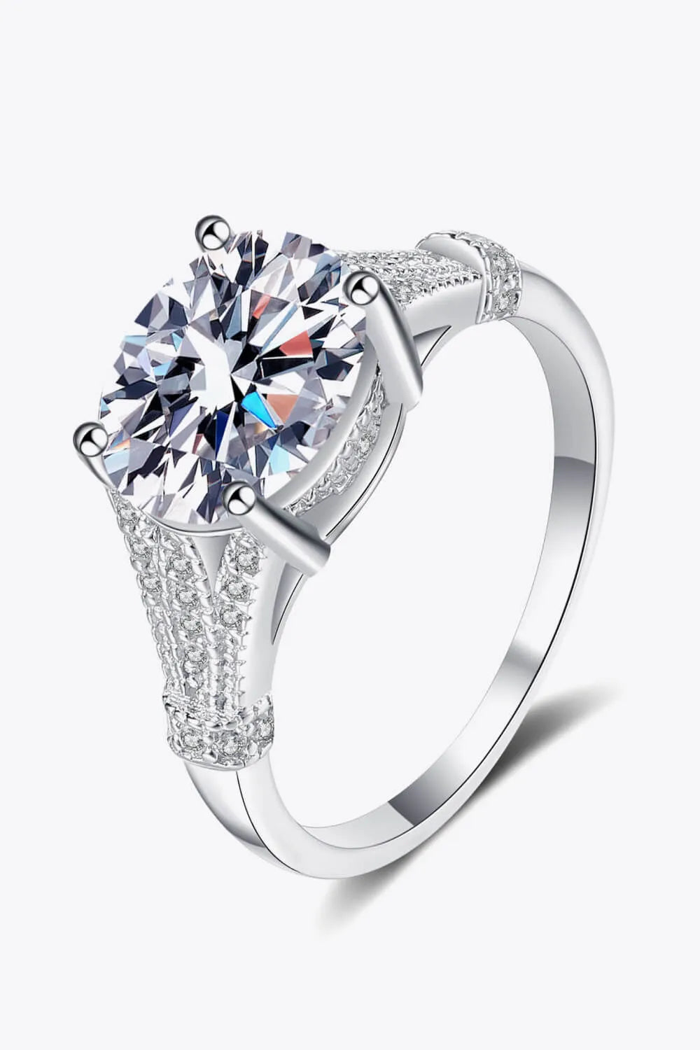 Unpredictable Day 3 Carat Moissanite Ring Moissanite - Tophatter Daily Deals