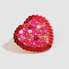 Sequin Heart Inlaid Bead Alloy Earrings Earrings - Tophatter Daily Deals