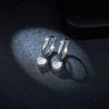 1 Carat Moissanite 925 Sterling Silver Heart Earrings Moissanite - Tophatter Daily Deals