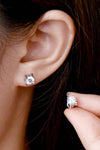 Moissanite 925 Sterling Silver Stud Earrings Moissanite - Tophatter Daily Deals