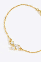 18K Gold Plated Zircon Bracelet Bracelets - Tophatter Daily Deals