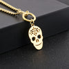 Skull Shape Double-Layered Pendant Necklace Necklaces - Tophatter Daily Deals