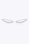 Zircon 925 Sterling Silver Earrings Silver One Size Earrings - Tophatter Daily Deals