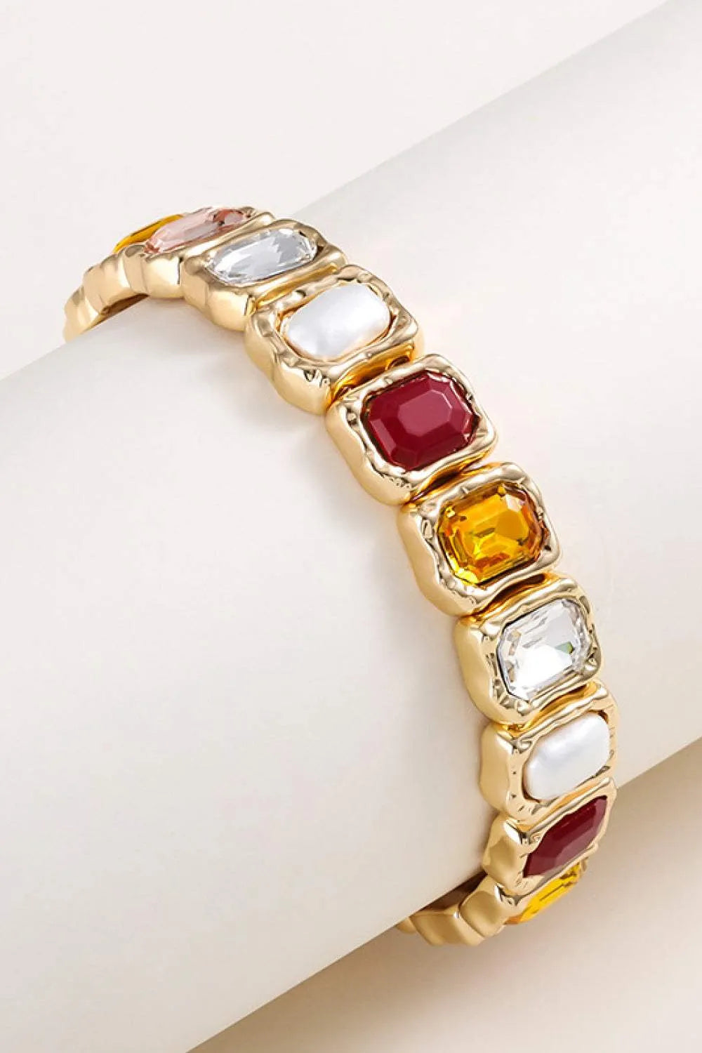 Glass Stone Alloy Bracelet Bracelets - Tophatter Daily Deals