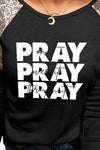 PRAY Graphic Sequin T-Shirt Women's T-Shirts - Tophatter Daily Deals