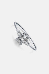925 Sterling Silver Zircon Ring Rings - Tophatter Daily Deals