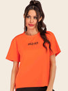 SOLD OUT Graphic Tee Orange Women's T-Shirts - Tophatter Daily Deals