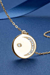 Moissanite Round Pendant Necklace Moissanite - Tophatter Daily Deals