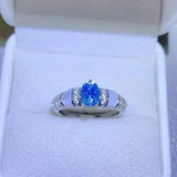 1 Carat Moissanite 925 Sterling Silver Ring Moissanite - Tophatter Daily Deals