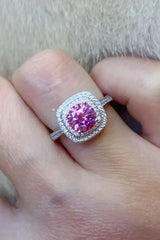 1 Carat Moissanite Two-Tone Ring Moissanite - Tophatter Daily Deals