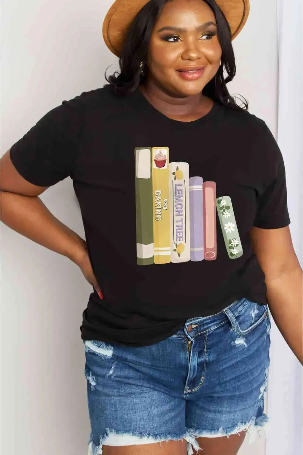 Simply Love Full Size EASY BAKING Graphic Cotton Tee Women's T-Shirts - Tophatter Daily Deals