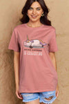 Simply Love Full Size BEING AWESOME IS EXHAUSTING Graphic Cotton Tee Dusty Pink Women's T-Shirts - Tophatter Daily Deals