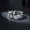 Moissanite 925 Sterling Silver Heart Shape Ring Silver Moissanite - Tophatter Daily Deals