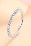 Curious Time 925 Sterling Silver Moissanite Ring Moissanite - Tophatter Daily Deals