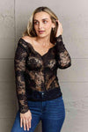 Ninexis Be Kind Off The Shoulder Lace Top Black Blouses - Tophatter Daily Deals