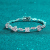 6.2 Carat Moissanite 925 Sterling Silver Bracelet Silver One Size Moissanite - Tophatter Daily Deals