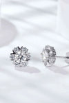 925 Sterling Silver Moissanite Stud Earrings Moissanite - Tophatter Daily Deals