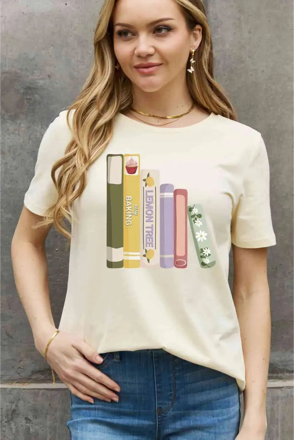 Simply Love Full Size EASY BAKING Graphic Cotton Tee Women's T-Shirts - Tophatter Daily Deals