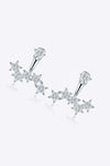 Zircon Star 925 Sterling Silver Single Earring Earrings - Tophatter Daily Deals