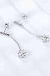 6-Prong Round Moissanite Drop Earrings Moissanite - Tophatter Daily Deals