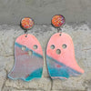 Ghost Shape Acrylic Dangle Earrings Style C One Size Earrings - Tophatter Daily Deals