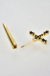 Zircon 925 Sterling Silver Sword Single Ear Jacket Earring Earrings - Tophatter Daily Deals