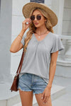 V-Neck Short Sleeve T-Shirt Women's T-Shirts - Tophatter Daily Deals