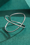 925 Sterling Silver Crisscross Open Ring Rings - Tophatter Daily Deals