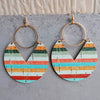 Ms.Pac-Man Shape Wooden Dangle Earrings Style A One Size Earrings - Tophatter Daily Deals