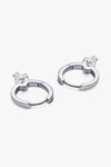 2 Carat Moissanite 925 Sterling Silver Drop Earrings Moissanite - Tophatter Daily Deals