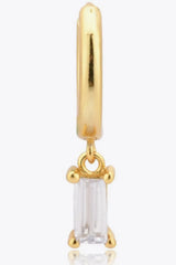 Zircon Huggie Drop Earrings Earrings - Tophatter Daily Deals