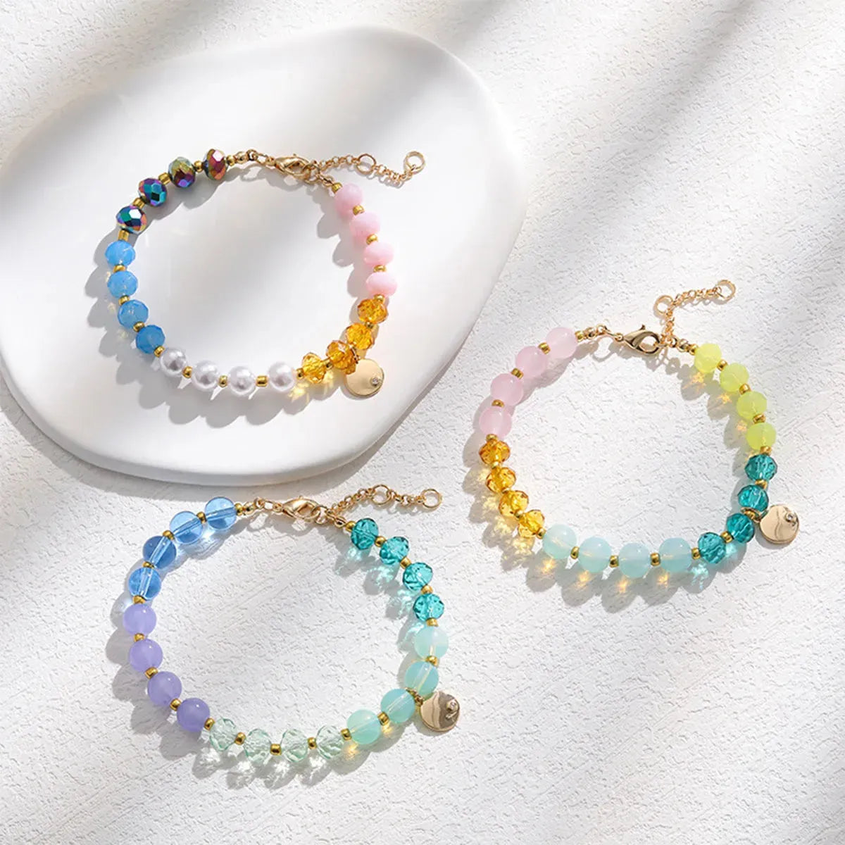 Contrast Bead Copper Bracelet Bracelets - Tophatter Daily Deals
