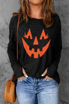 Halloween Pumpkin Face Graphic T-Shirt Women's T-Shirts - Tophatter Daily Deals