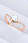 Moonstone Heart-Shaped Ring Moonstone - Tophatter Daily Deals