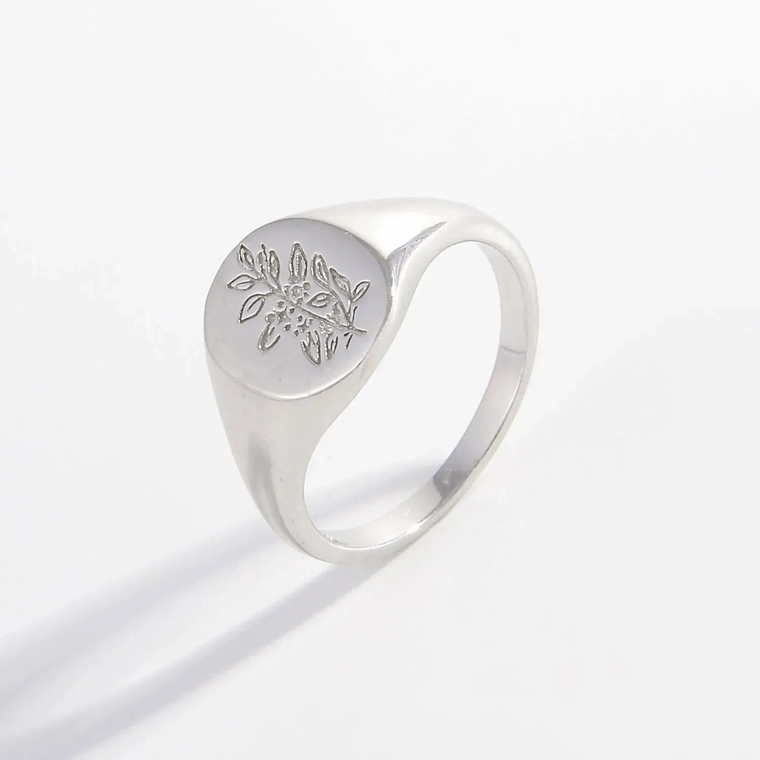 925 Sterling Silver Signet Ring Silver Rings - Tophatter Daily Deals