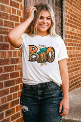 Graphic Round Neck Short Sleeve T-Shirt Women's T-Shirts - Tophatter Daily Deals