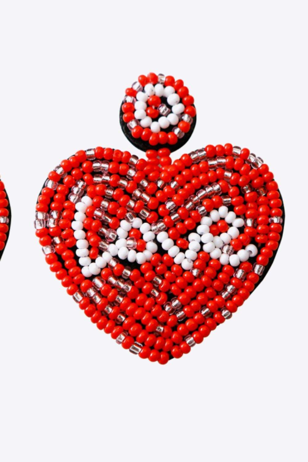 LOVE Beaded Heart Earrings Earrings - Tophatter Daily Deals