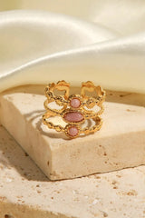 Triple-Layered Stainless Steel Open Ring Rings - Tophatter Daily Deals