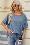 Round Neck Half Sleeve T-Shirt Women's T-Shirts - Tophatter Daily Deals