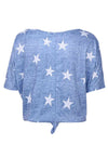 Star Print Short Sleeve T-Shirt Women's T-Shirts - Tophatter Daily Deals