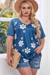 Plus Size V-Neck Raglan Sleeve Tee Women's T-Shirts - Tophatter Daily Deals