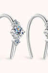 Moissanite 925 Sterling Silver Earrings Moissanite - Tophatter Daily Deals