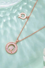 Adored Moissanite K to T Pendant Necklace Moissanite - Tophatter Daily Deals