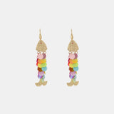 Fish Shape Dangle Earrings Multicolor One Size Earrings - Tophatter Daily Deals
