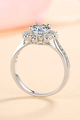 Can't Stop Your Shine 925 Sterling Silver Moissanite Ring Moissanite - Tophatter Daily Deals